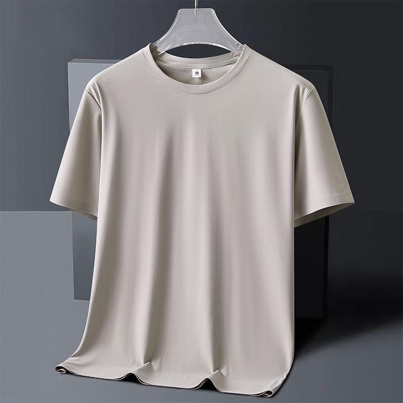 

Ice Breathable Sports Short-sleeved T-shirt Men s Quick-drying Clothing Men s Loose Ice Silk Top T-shirt Men s Fitness Training Half-sleeved T-shirt 2XL хаки