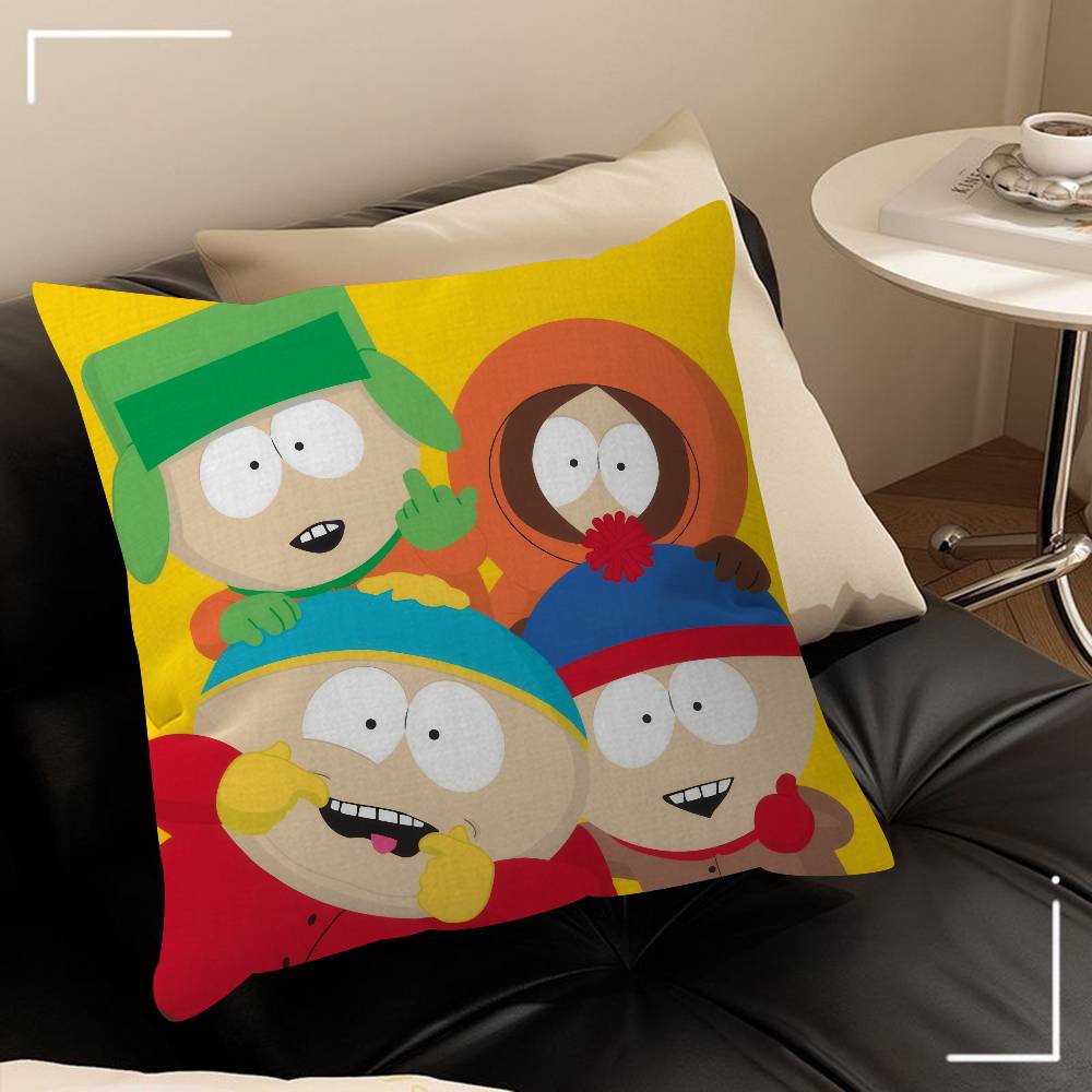 Cartoon S-South cute P-Park   Cushion Cover Decorative Pillow Sofa Home Decor case pillow cases