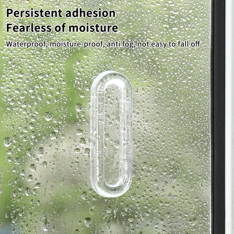 4Pcs Transparent Plastic Soft Pu Door Handle Self-Adhesive Sliding Door Handle Kitchen Cabinet Glass Sliding Door Drawer Handle