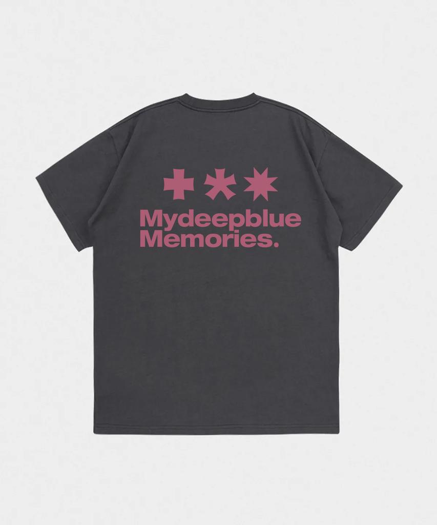 Maidibbeullumemolijeu Mm Symbol Logo T-Shirts (Charcoal / Pink)