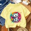 Toothless Kids Short Sleeve T Shirt Boys Girls Dragon Cartoon Polyester Summer Casual Top