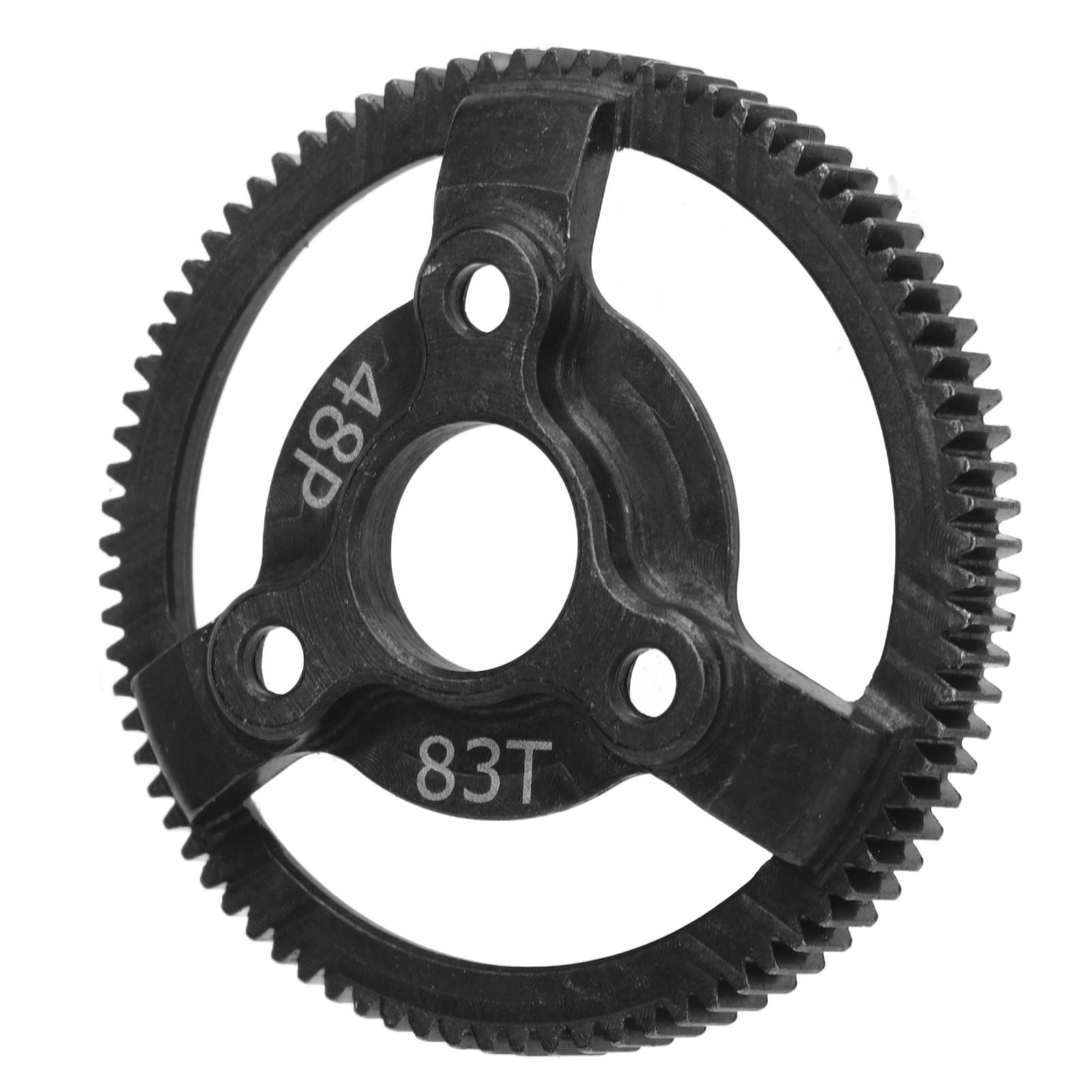 

48P Steel Spur Gear Hardened RC Steel Spur Gear Set for Traxxas Slash 2WD 1 10 RC Car Upgraded Parts 83T