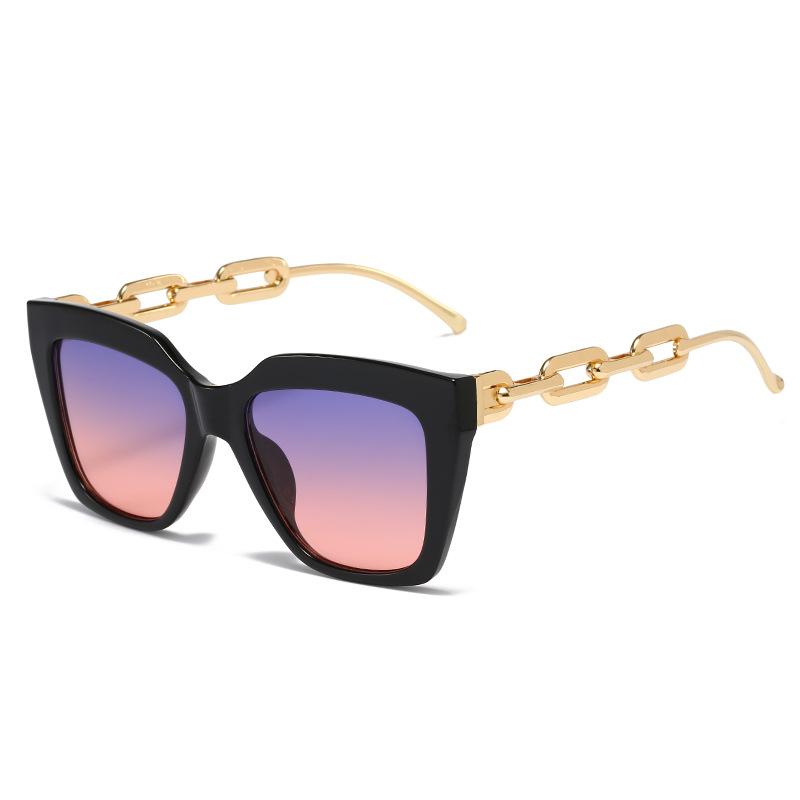Square Sunglasses, Personalized Large Frame Square Chain Glasses, Sunglasses For Women