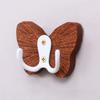 Butterfly Design Self-adhesive Coat Hanger Double Hook Hanging Key Holder  Home Decoration