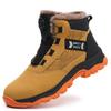 Fashion Leather Waterproof Men Work Safety Boots Anti Nail Anti Slip Wear-Resistant Indestructib Labor Protection Shoes Sneakers