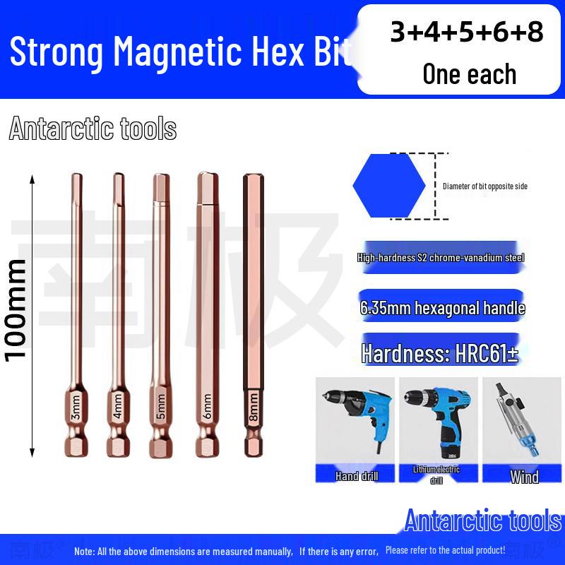 Industrial-Grade Strong Magnetic Hex Bit Extension for Electric & Pneumatic Screwdrivers and Drills