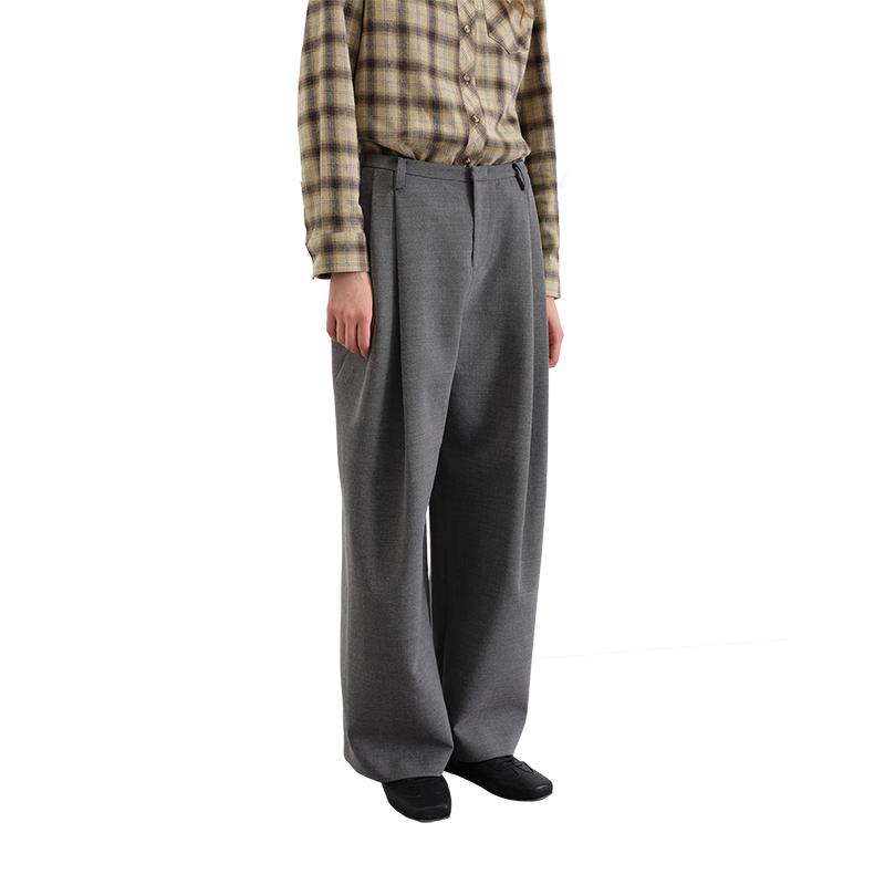

GREEN BELT Women s Curved Wide-Leg Suit Pants S