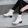 Women's High-heeled Short Boots Autumn and Winter Comfortable Versatile Thick-heeled Large-size Casual Short Boots