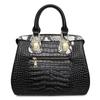 High-end Crocodile Pattern Genuine Leather Fashion Crossbody Bag New Large Capacity Women's Handbag Cowhide Bag
