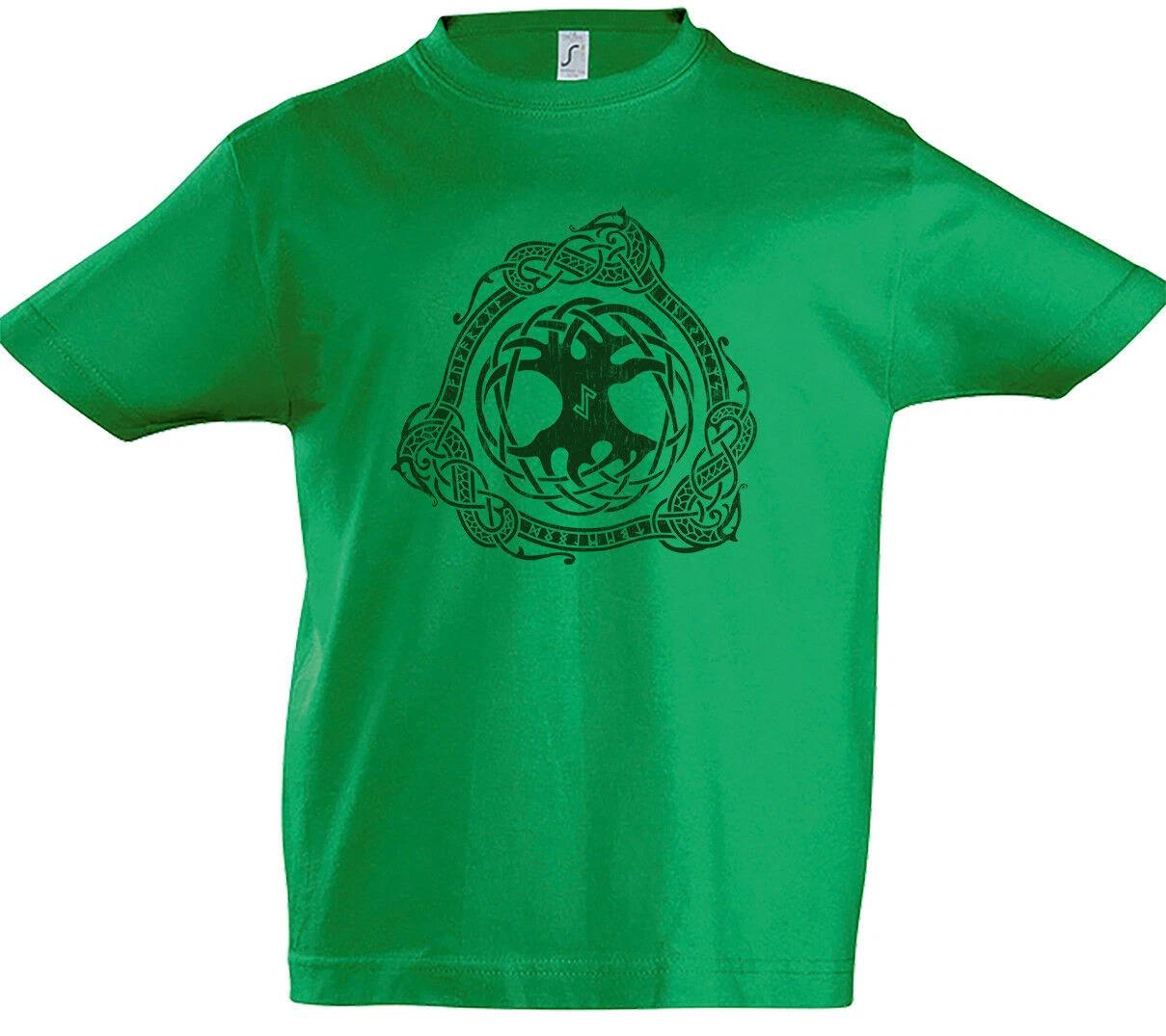 Yggdrasil Norse Dragon Runes Kids Boys kids boys T-Shirt Vikings Vikings Runes Dragon 110