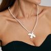 Delicate Ceramic Charm Necklace With Soft Nylon Tie For All Day Comfort