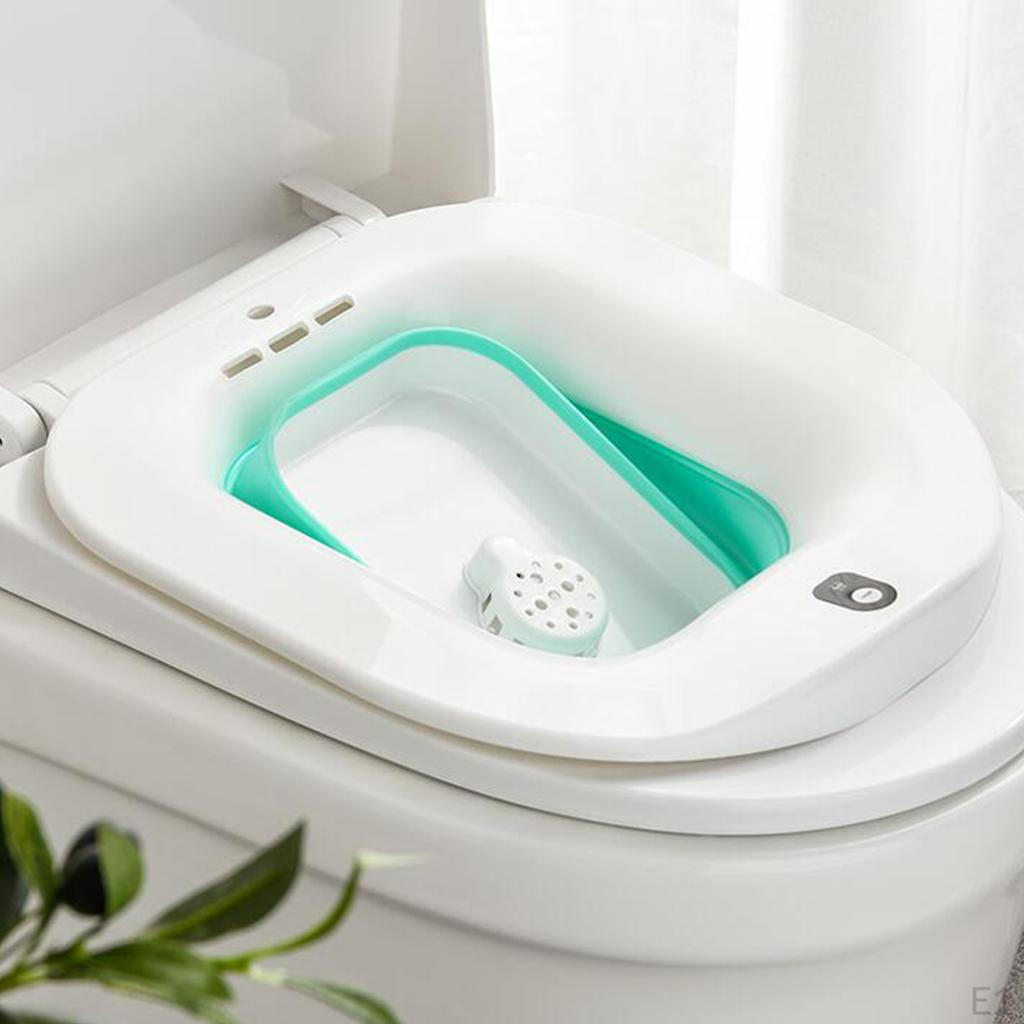 Elektrická vana pro záchodové sedátko Koupelna Přenosná vana Umyvadlo zklidňuje očistu, po porodu,