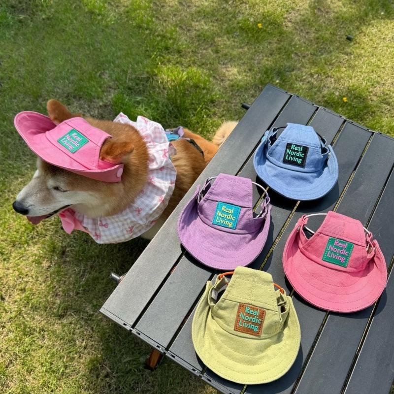 Companion Animal Shade Hat with Arched Bill Front and Pull Cord Wear for Bright Walks, Day Use, Park Days and Travel