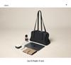 Bolsa de Bowling Casual Retrô Qiu Zhen Youyou Feminina – Bolsa de Mão e Bolsa de Ombro de Couro de Cordeiro Genuíno de Grande Capacidade