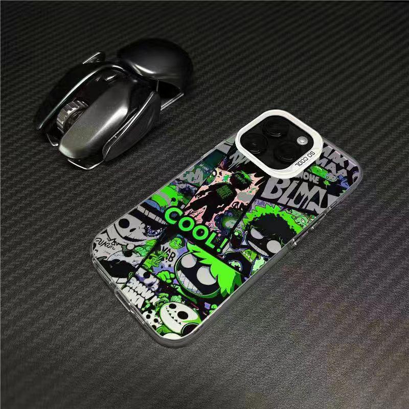 Silver Dual-Layer IMD Phone Case for Apple 14/13/15Pro/16ProMax