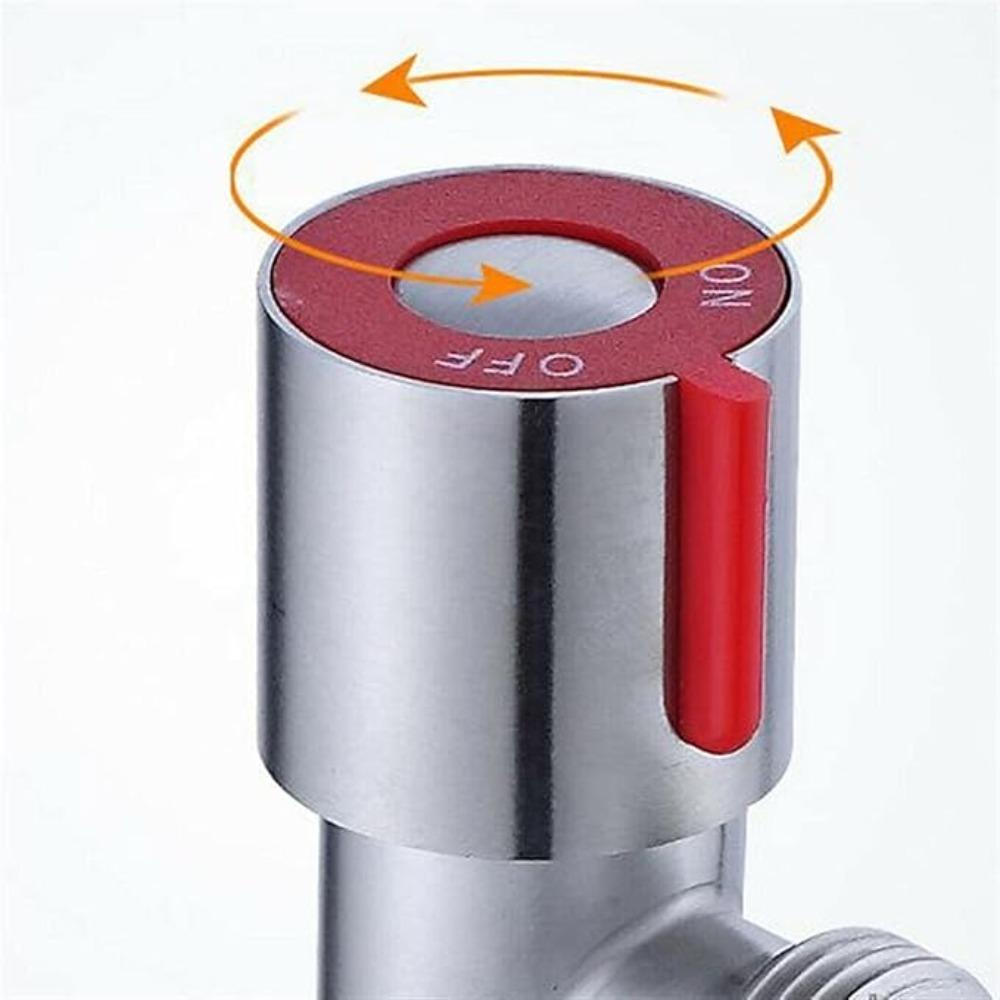 Edelstahl-Einlassventil für heißes und kaltes Wasser, Eckventile zum Befüllen von Toiletten, Waschbecken, Warmwasserbereiter, Wasserhahn für Küche und Badezimmer