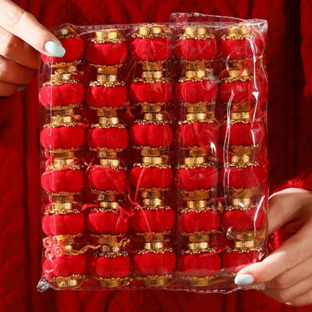 

Waterproof Lantern Red Color Small Size Chinese Red Lantern Pendant Style Material Bonsai Pendant Decoration Spring Festival 3x3cm