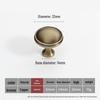 Antique Bronze Yellow Brass Cabinet Handle: Modern, Simple, Round Drawer Pull