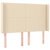 VidaXL LED Headboard Bedroom Furniture Double Bed Accessory Head of Bed Frame Interior Cream 3123771