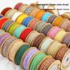 Hand-Spun Cotton Wenwan Thread: Colorful, Non-Elastic, Satin-Dyed Necklace Cord On Small Spool