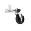 SONGMICS HSR12S Heavy Duty Metal Coat Rack Stand 110kg Heavy Duty Clothes Rack On Wheels Length 129-169 Cm Chrome