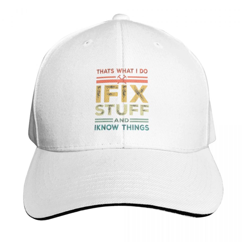 Thats What I Do I Fix Stuff And I Know Things Cap Fashion Casual Baseball Caps Adjustable Hat Hip Hop Unisex Baseball Hats