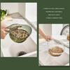 Kitchen Washing Gadget Rice Washing Filter Rice Rinsing Drain Bason with Household Basin Dish Handle Washing Sink Basket Fr I3M2