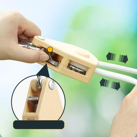 Wäscheleine Seil Starke Tragfähigkeit Klemmschnalle Winddicht Verstellbar Polyester Reise Decke Trocknungsseil Outdoor Zubehör
