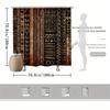 African Tribal Shower Curtain Black Gold Ethnic Art Decor Bathroom Fabric Panel With Hooks Washable Fade Resistant Modern