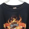 Harley Davidson 00er Schädel Langarm T-Shirt M schwarz Ron T Herren Gebraucht