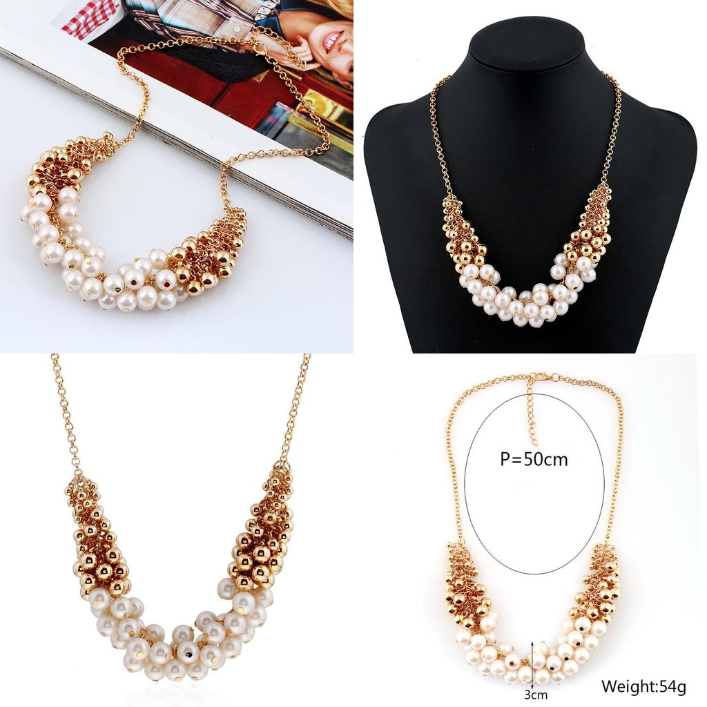 Fashion Simulation Pearl Women Necklace For Travel Gifts And Warnings