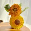1pc Creative and Cute Sunflower Shaped Vase Home Living Room Entrance Table Desktop Decoration Vase