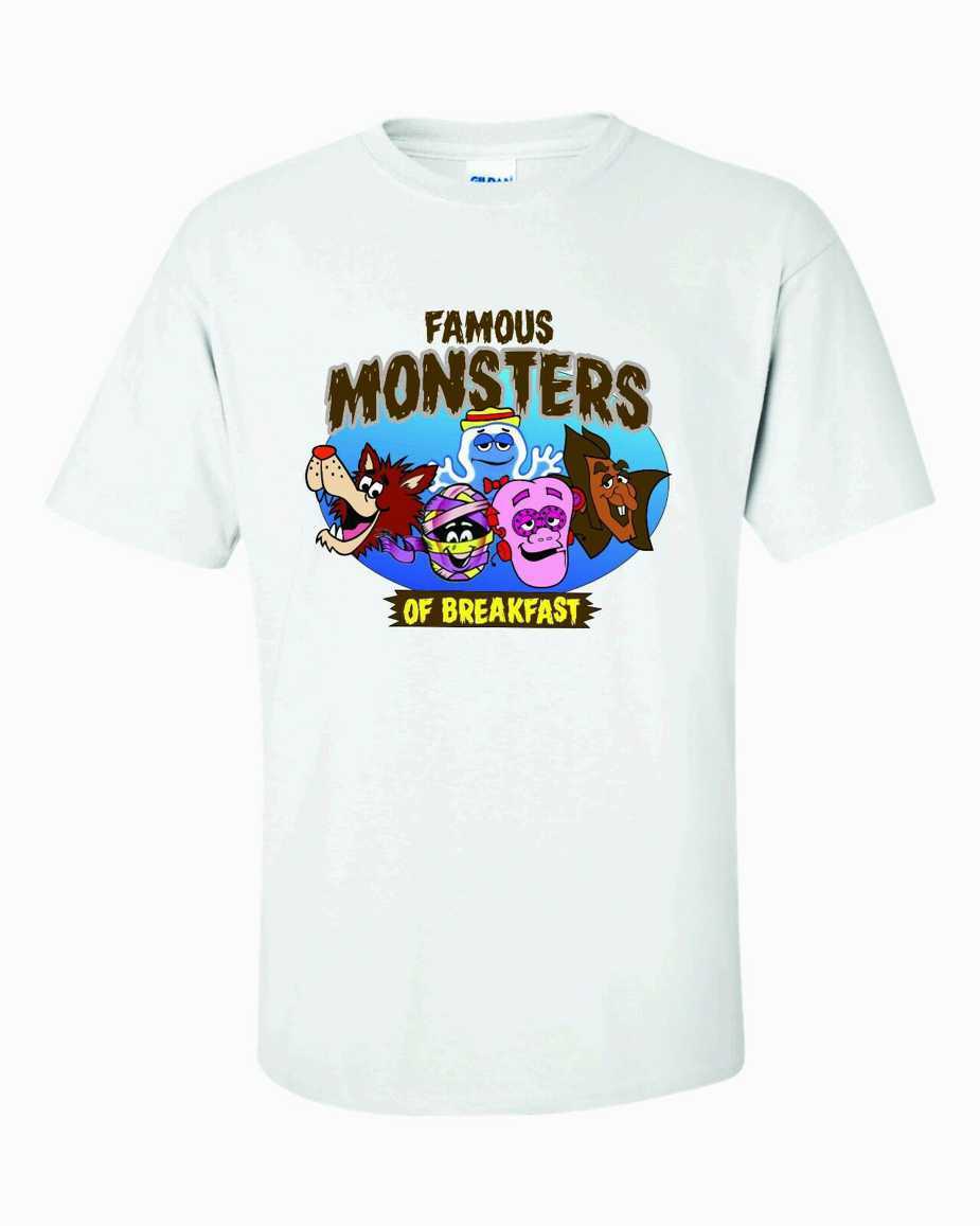 FAMOUS MONSTERS OF CEREAL T-shirt  QUAKER QUISP RELATED Franken Berry Chocula XXXL