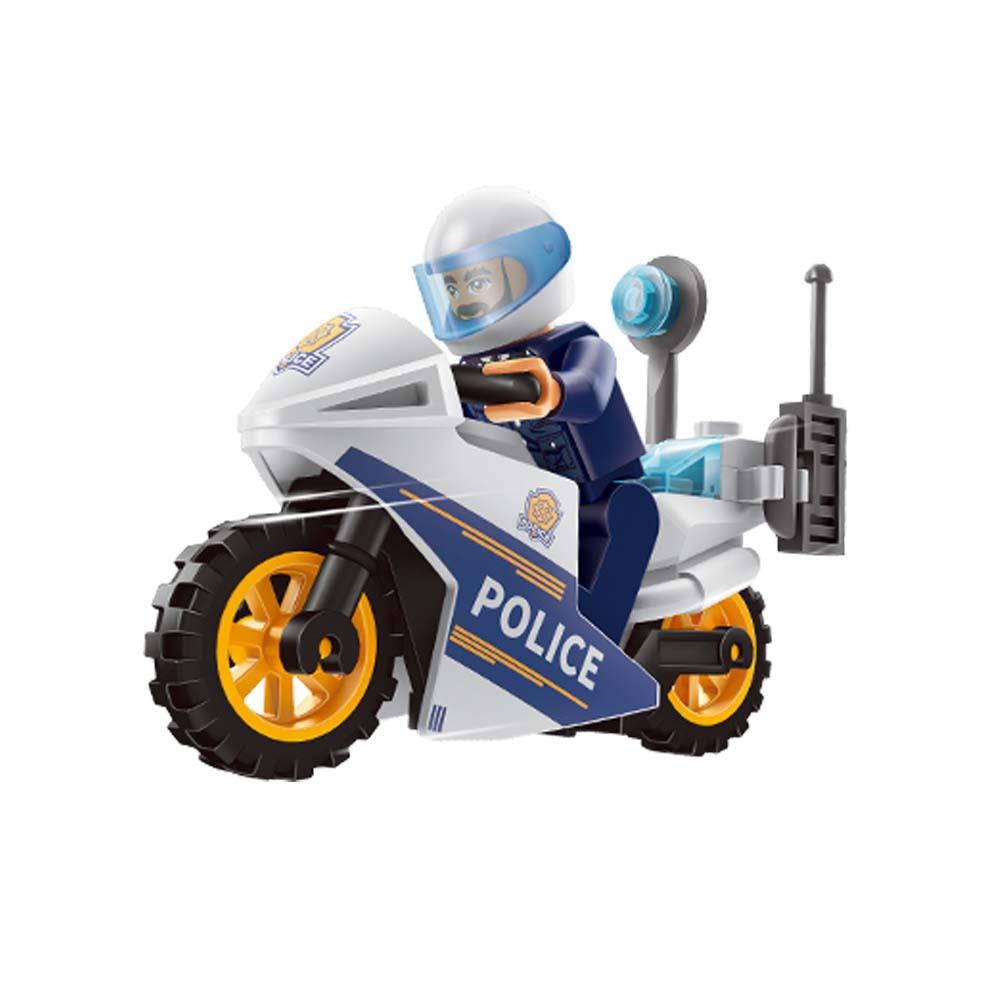 Protiteroristické speciální síly Kompatibilní Malé částice Stavebnice Minifigurky Hračka Motocykl Policejní auto Děti Chlapec Sestavení
