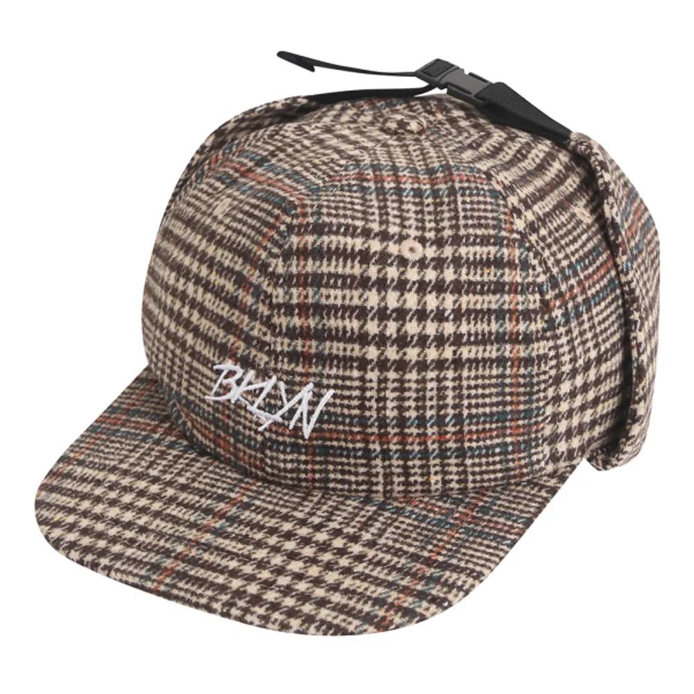 BKN Earflap Snapback Hard Ball Cap HYFLAT_S CAP_HC175(N235AP122P) BEIGE FREE