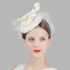 European and American Fashion Stage Party Headgear Bridal Wedding Hair Accessories Hemp Yarn Headgear Mesh Hat Hairpin