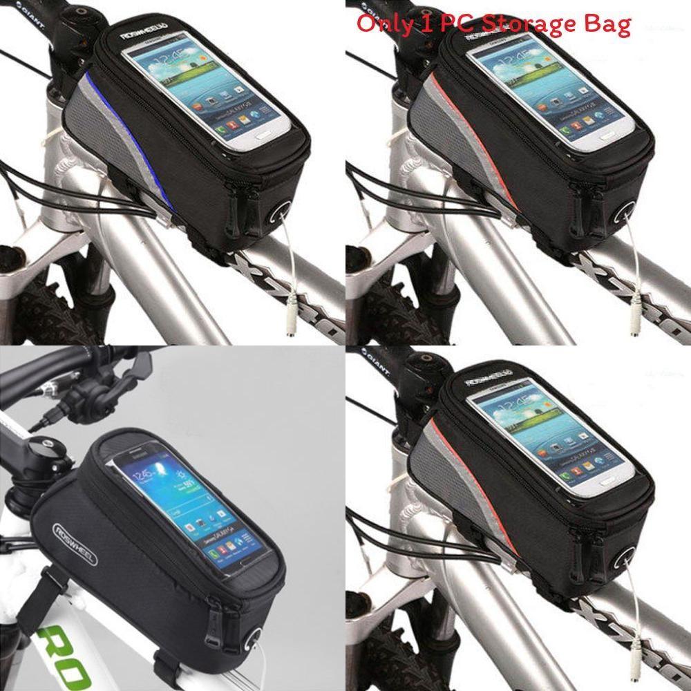 Mountain Bicycle Front Tube Bag With Touch Screen For Cycling Enthusiasts