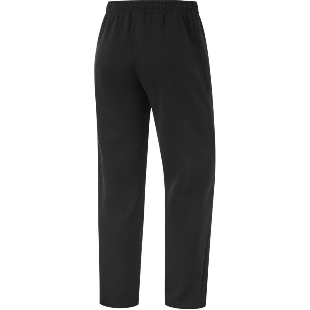 Li Ning Fitness Series Fashion Versatile Comfortable Warm Outdoor Running Mid-Waist Drawstring Straight Leg Fleece Knitted Sports Pants AKLU551-1