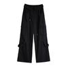 Women's 2025 Military Green Straight-Leg High Waist Cuffed Casual Pants