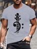 Bass Cleff Headstock Bass Guitar T-Shirt for Men Women Music Gifts Printed Graphic Tee Shirts Unisex Summer Soft Tops Camisetas