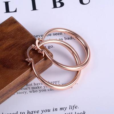Minimalist Large Circle Earrings: Cross-Border European and American Fashion for Women