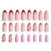 24 pieces of almond French boutique wearing nail simple love high-end nail art
