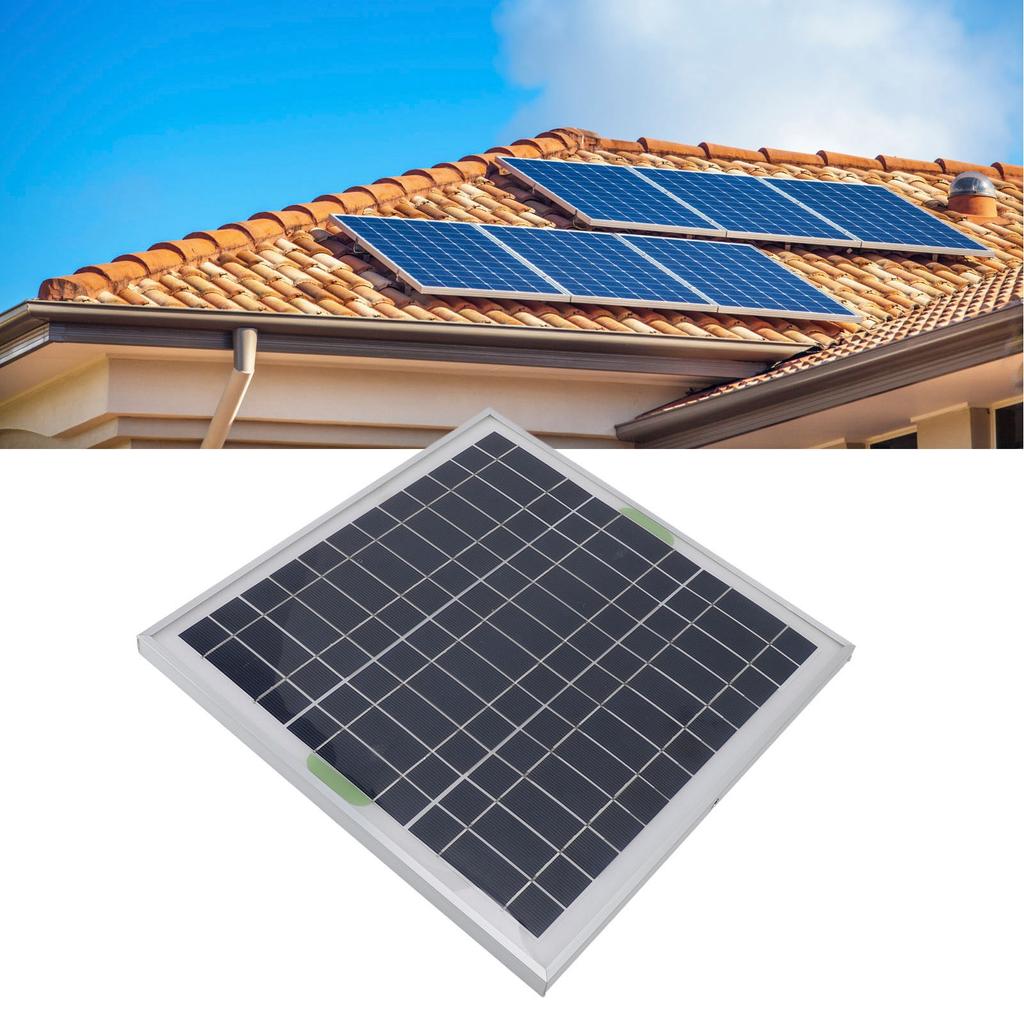 50W Monocrystalline Solar Panel ABS Solar Battery r with OBD Car r, Controller for Energy Conversion Kit