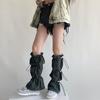 Gothic Knee Pad Socks Leg Sleeve Ankle Knee Warmers Boot Cuffs Knee Leg Socks