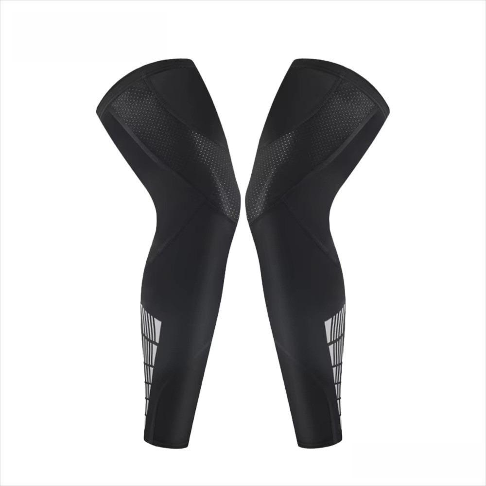 1 Pair UV Protection Full Length Leg Sleeves Sports Compression  for Men Women, Running, Basketball