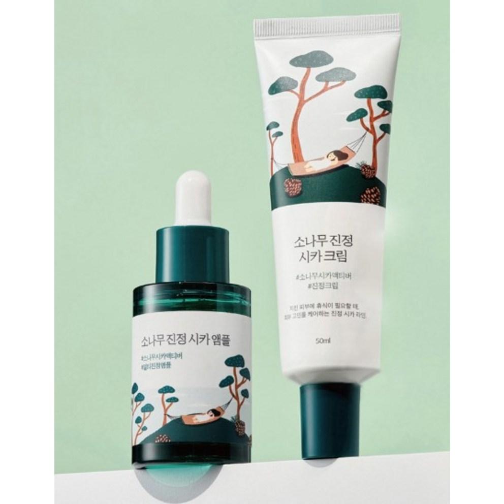 ROUND LAB Ampoule Cica Apaisante au Pin, 30ml, 2 pièces