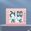 Digitale Wand-Tischuhr mit Temperatur, Luftfeuchtigkeit, Datum, Woche, großem LCD-Display, batteriebetriebener Wecker für Schlafzimmer