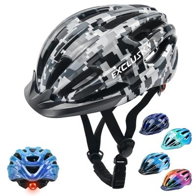 Casque de vélo Exclusky avec protection 3D pour tout-petits et élèves du primaire, Léger, Respirant, Rembourré, Lavable,