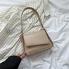 Modern Trendy Square Bag Sleek Pu Material Shoulder Bag For Daily Wear In Black White Blue And Khaki