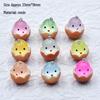 Luminous 3D Cartoon Egg Waffle Bag Pendant - DIY Resin Jewelry Accessory